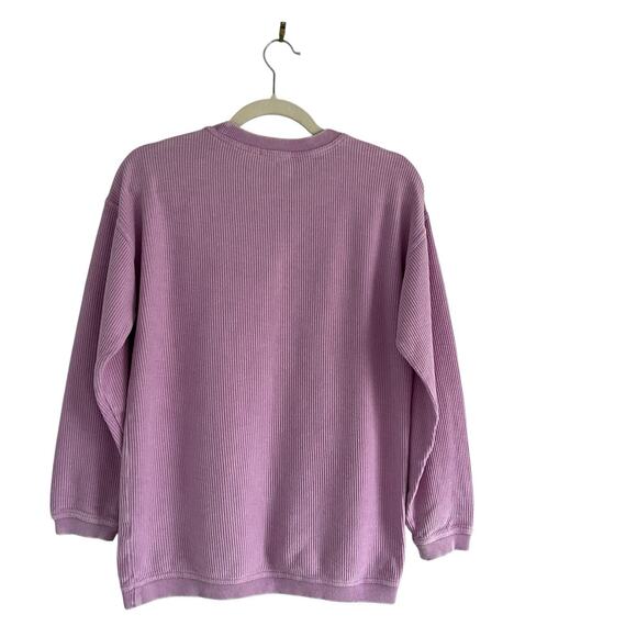Nash Collection Ribbed Lilac sweatshirt Sz YXL Sporty casual Academia Festival - Picture 4 of 11
